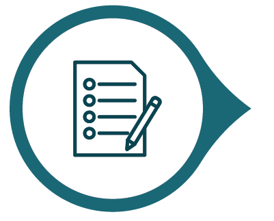 icon of pen and paper to illustrate enrollment