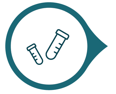 icon of two test tubes to illustrate providing a sample